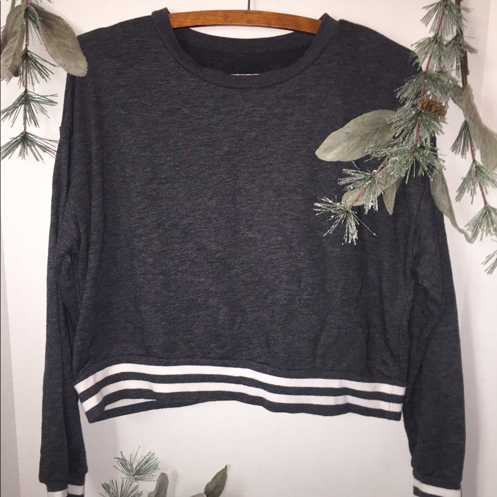 Grey Crop Top